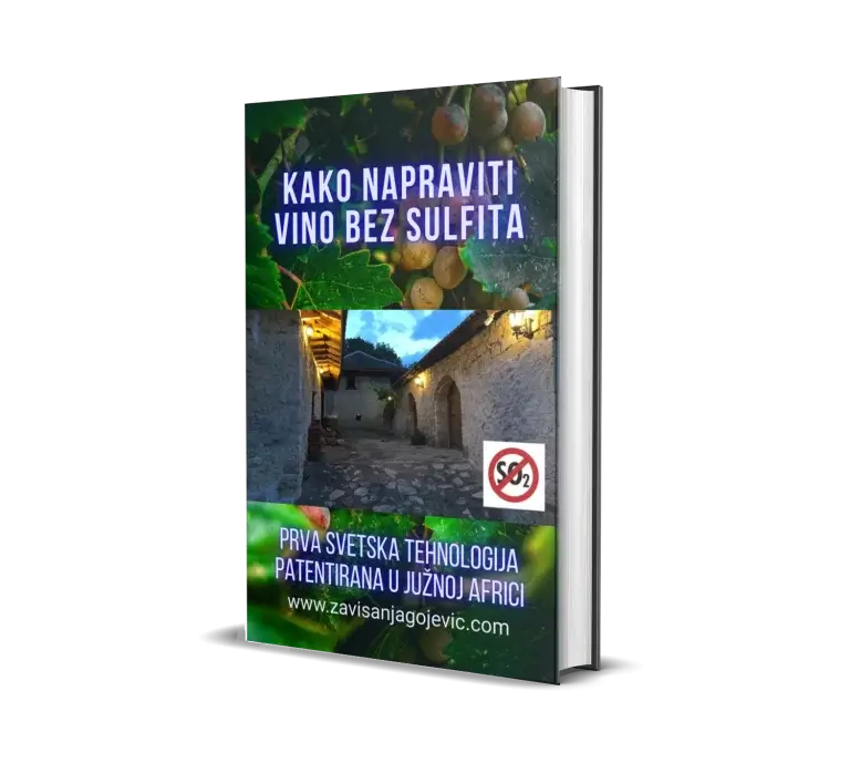 Korica e-knjige „Kako napraviti vino bez sulfita“